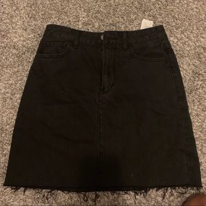 Hollister black high rise skirt